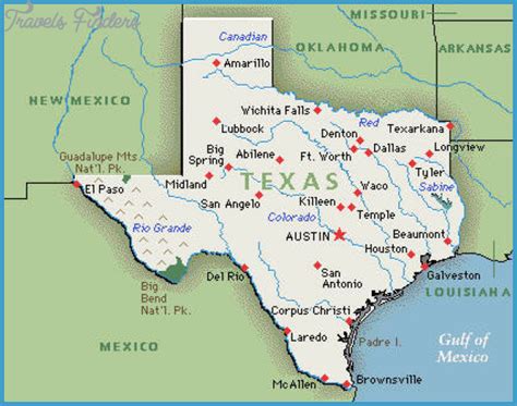 Amarillo Texas Map - TravelsFinders.Com