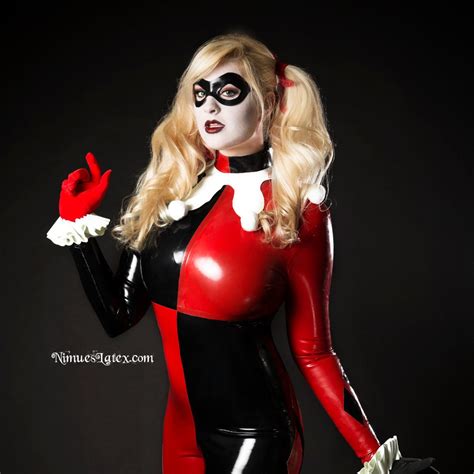 Harley Quinn Complete Latex Cosplay Costume: Pieces Available Individually, or Order the Whole ...