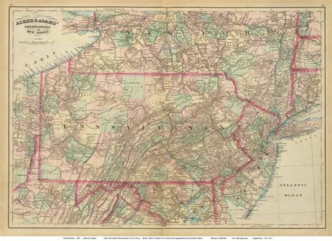 Old Maps of Pennsylvania