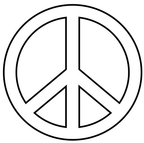 Peace sign clip art black and white free clipart – Clipartix