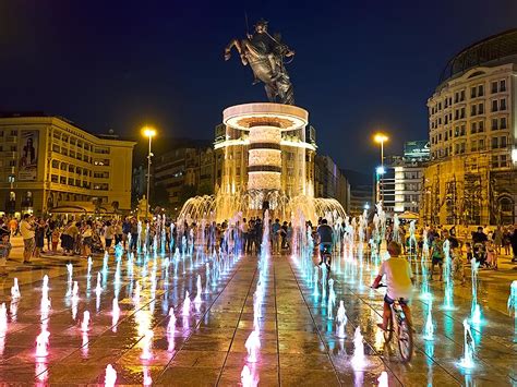 PHOTO: Macedonia Square in Skopje, Macedonia