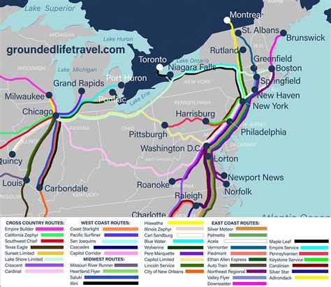 Amtrak Routes 2024 Schrikkeljaar - Maria Stormi