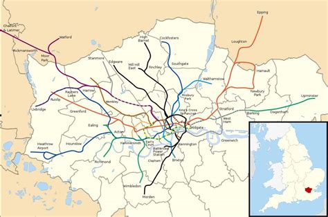 Printable London Tube Map 2022