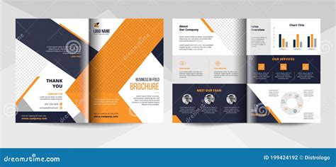 Business Bifold Brochure Design Template. Corporate Business Flyer ...