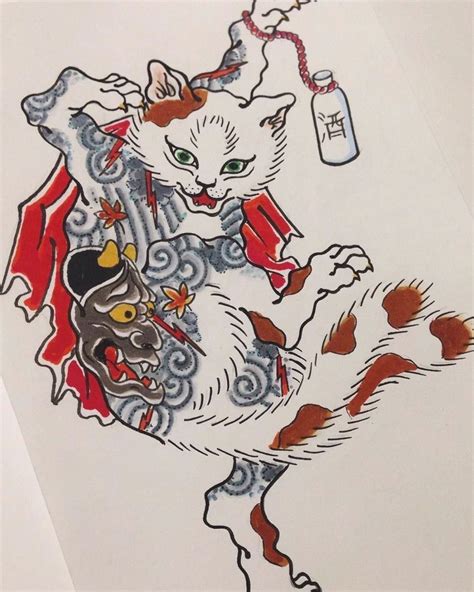 #irezumi #bakeneko #bakenekotattoo #japanesetattoo #cattattoo #neko # ...