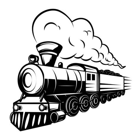 steam train vector - Clip Art Library