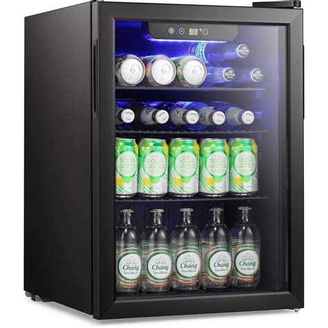 Antarctic Star Beverage Refrigerator Cooler-120 Can Mini Fridge Glass Door for Soda Beer or Wine ...