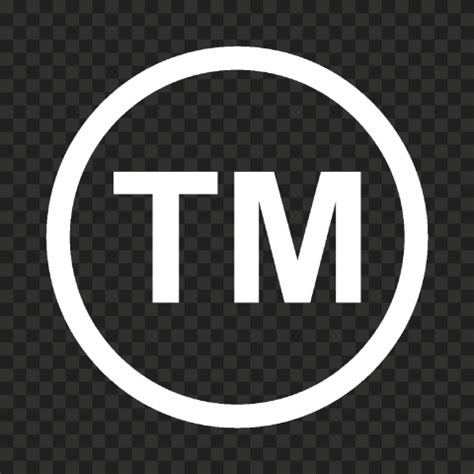 Trademark TM White Logo Icon Symbol PNG | Citypng