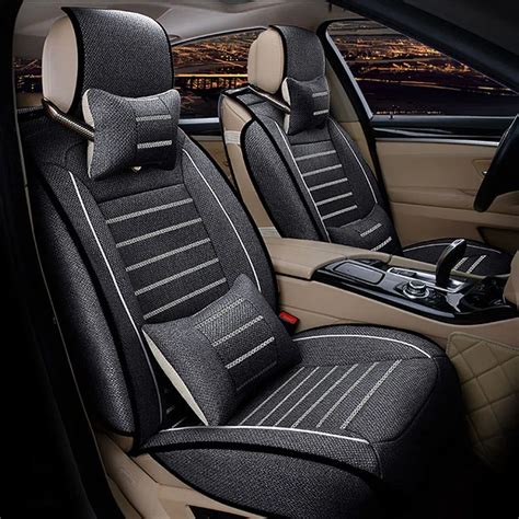 XWSN linen Car Seat Covers for volvo v50 XC60 XC90 S60L S90 V40 V60 S60 ...