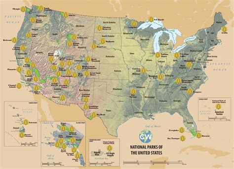 Printable National Parks Map