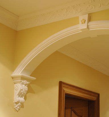 Archway with corbels. Wood corbels, hand carved with many designs, are available from Wild ...