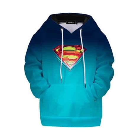 DC Comics Superman Emblem Logo Costume Style Kids Hoodie