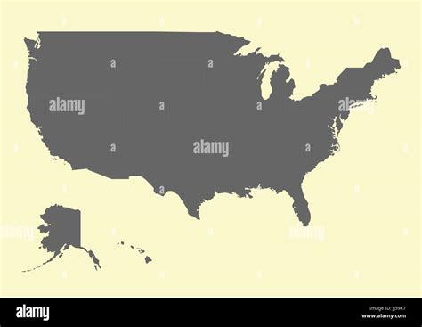 Usa map hi-res stock photography and images - Alamy