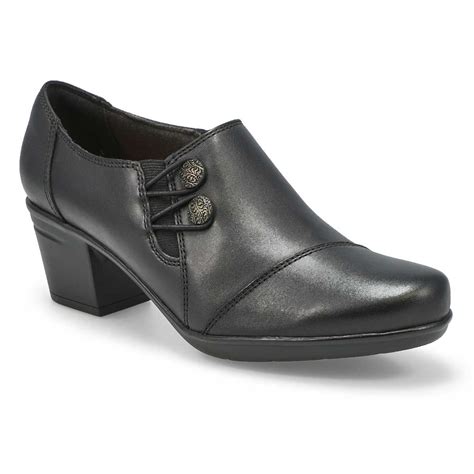 Clarks Women's Emslie Warren Dress Heel - Bla | SoftMoc.com