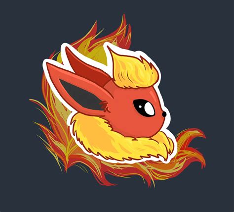 ArtStation - Flareon fanart - Pokemon