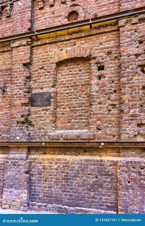 Warsaw Ghetto wall editorial photography. Image of jewish - 141667167