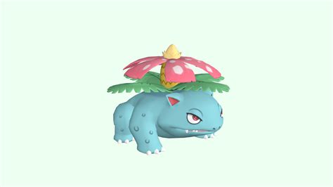 POKEMON VENUSAUR Rigged And Animated Model Game Already With 14 Great Exclusive Animations ...