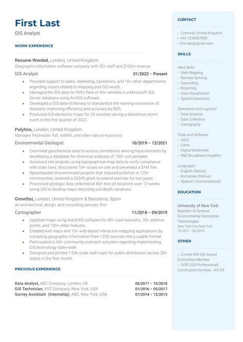 3 GIS Resume Examples for 2023 | Resume Worded