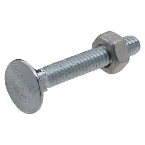 Flat Head Carriage Bolts & Nuts - Zinc Plated N280-859 | National Hardware