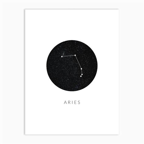 Aries Constellation Art Print by Saskia Lucy - Fy