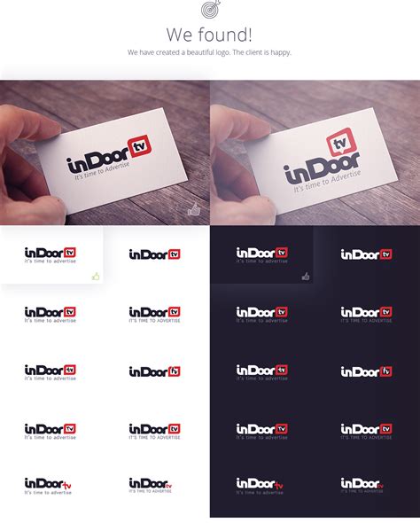 Process logo creating on Behance