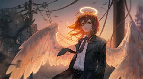 1920x1200 Resolution Cool Angel Devil HD Chainsaw Man 1200P Wallpaper - Wallpapers Den