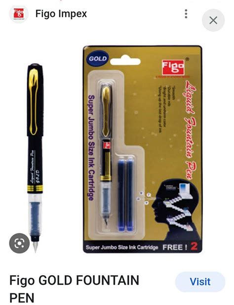 Blue Plastic Figo gold fountain pen at Rs 75/piece in New Delhi | ID ...