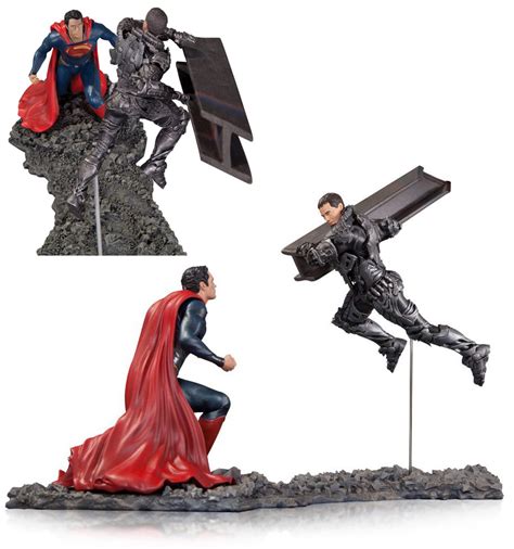 Superman Man of Steel Movie Superman vs. Zod Statue - GeekAlerts