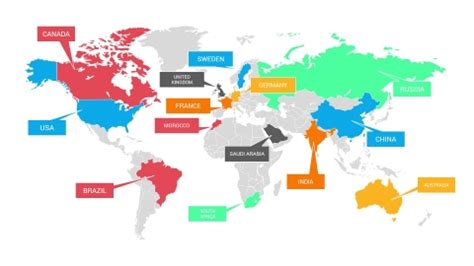 Free World Map PowerPoint Template | Powerpoint template free, World ...