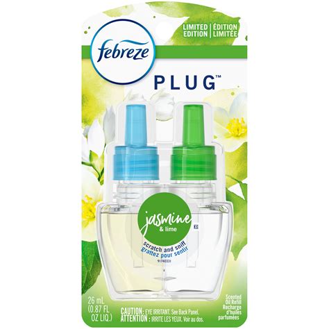 Febreze Plug Jasmine & Lime Scented Oil Refill - Shop Scented oils & wax at H-E-B