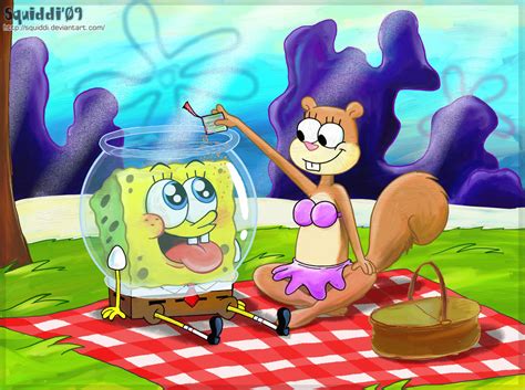 spongebob and sandy - Spongebob Squarepants Fan Art (36641728) - Fanpop