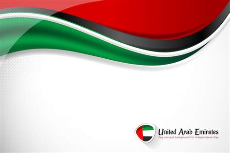 Premium Vector | Uae flag background for national day