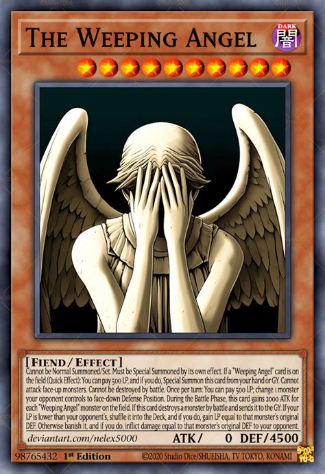 The Weeping Angels from Doctor Who! Thought it'd be a nice archetype. : r/customyugioh