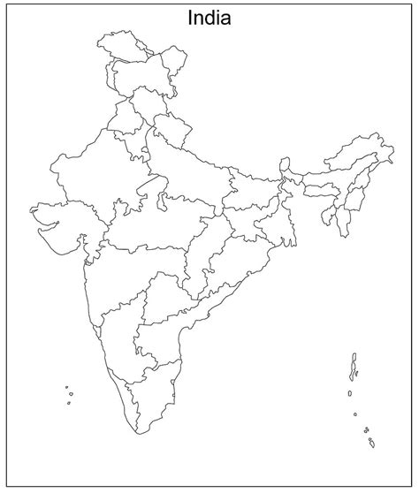 Physical Map Of India Printout - Get Latest Map Update