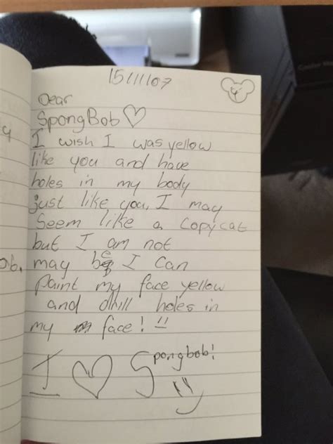 Jack Rowe discovered hilarious SpongeBob diary he wrote when he was nine | Metro News