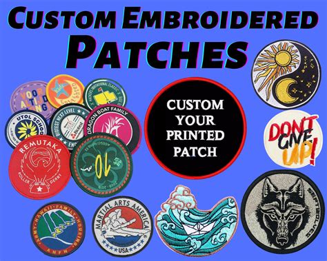 Custom Embroidered Logo Patches - Etsy