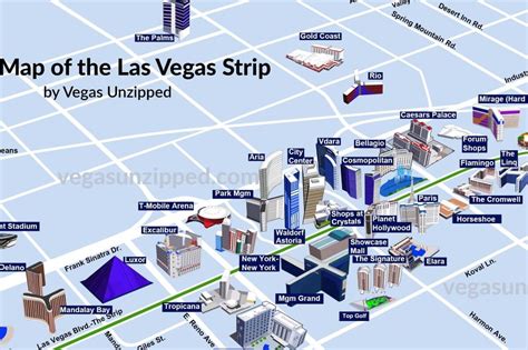 Las Vegas Casino Maps 2025 - 3D Strip & Hotel Property Maps