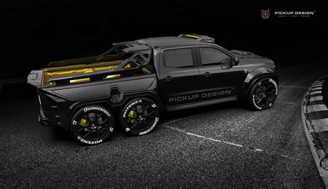 6-Wheel Mercedes X-Class Is a Carbon Monster - autoevolution