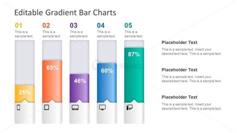 Editable Gradient PowerPoint Bar Chart - SlideModel