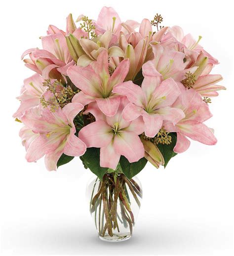 Pink Lily Bouquet with Farm Fresh Flowers | Avas Flowers