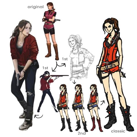 Claire Redfield Concept Artwork from Resident Evil 2 (2019) in 2022 | Resident evil, Resident ...