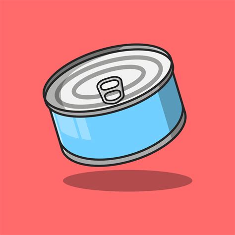 Delicious looking canned food illustration design. Isolated food design ...