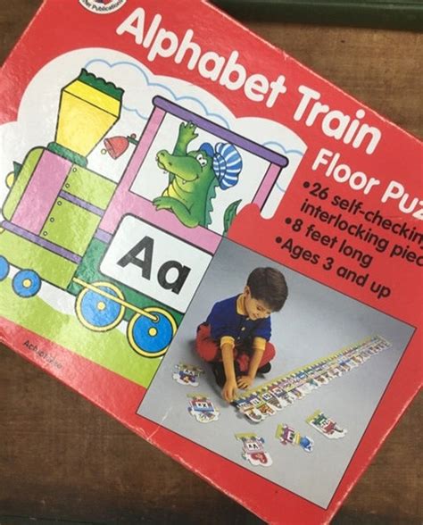 Puzzle Alphabet Train Floor Puzzle 8 Feet Long Frank Schaffer | Etsy