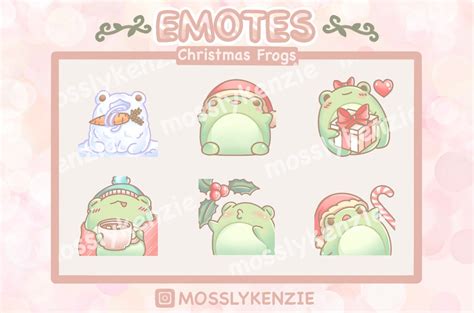 Christmas Frogs Discord Emote Pack Discord Emotes Twitch Emote Pack Emoji Pack - Etsy