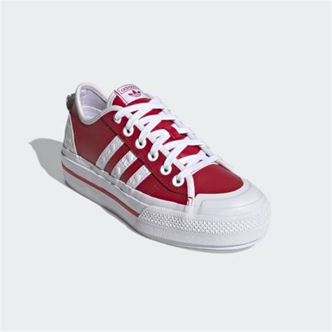 adidas Nizza RF Platform Shoes - Red | adidas US