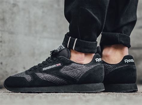 Reebok Classic Leather Knit Black Suede - Sneaker Bar Detroit