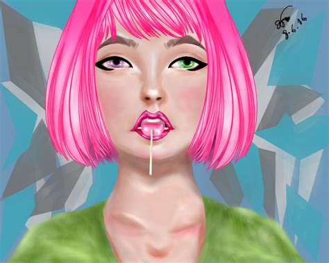 Realistic Short Hair Pink Hair by naooni on DeviantArt