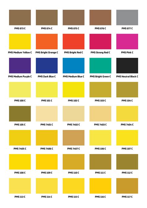 Pantone Color Chart Pdf