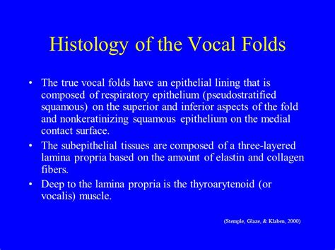 Vocal Folds Histology