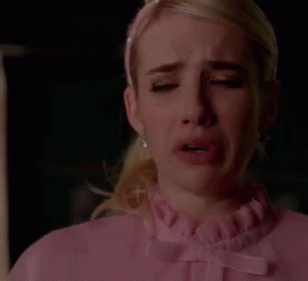 Boo Hoo GIF - Crying EmmaRoberts ScreamQueens - Discover & Share GIFs